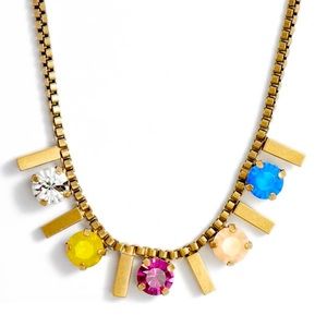 Loren Hope Multi Gemstones Gold Necklace
